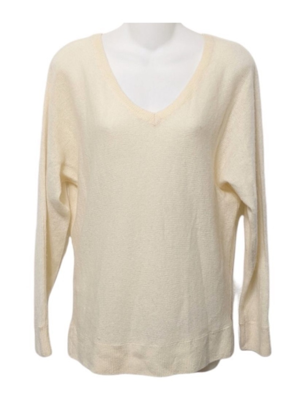 SONGBIRD Cream Cashmere V-Neck Sweater XS
